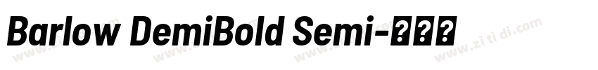 Barlow DemiBold Semi字体转换
